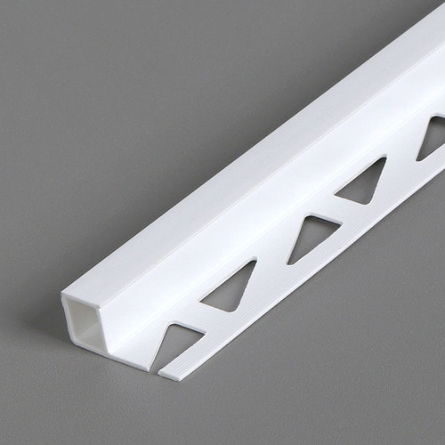 타일마감재 PVC백색 직각 10mm(길이1.1m)