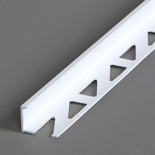 타일마감재 PVC백색 L형 12mm(길이1.1m)